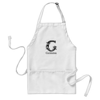 Fancy Monogram: Gemma Standard Apron