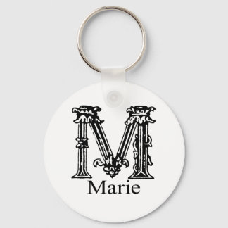 Fancy Monogram: Marie Key Ring