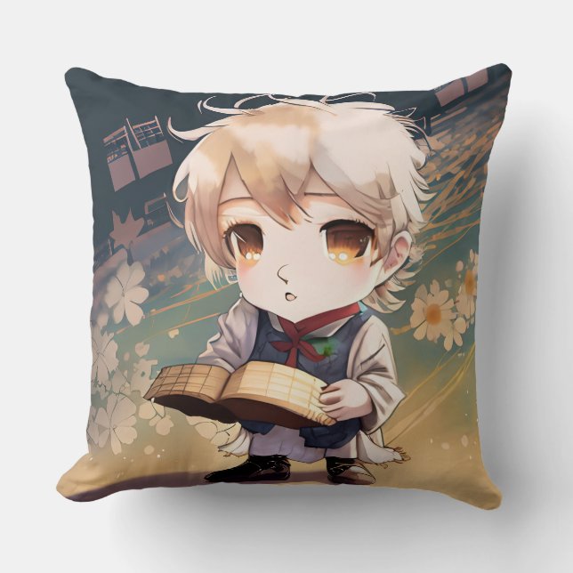Fancy Mozart Composer Anime Softcore Pillow (Front)
