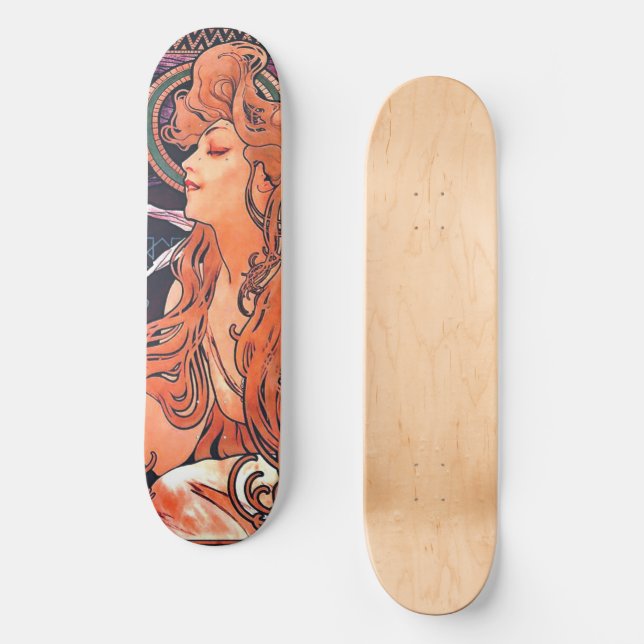 Fancy Mucha Skateboard (Front)