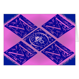 Fancy Mum Text in Blue and Purple