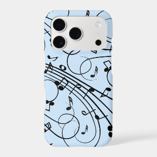 Fancy Music Notes Blue