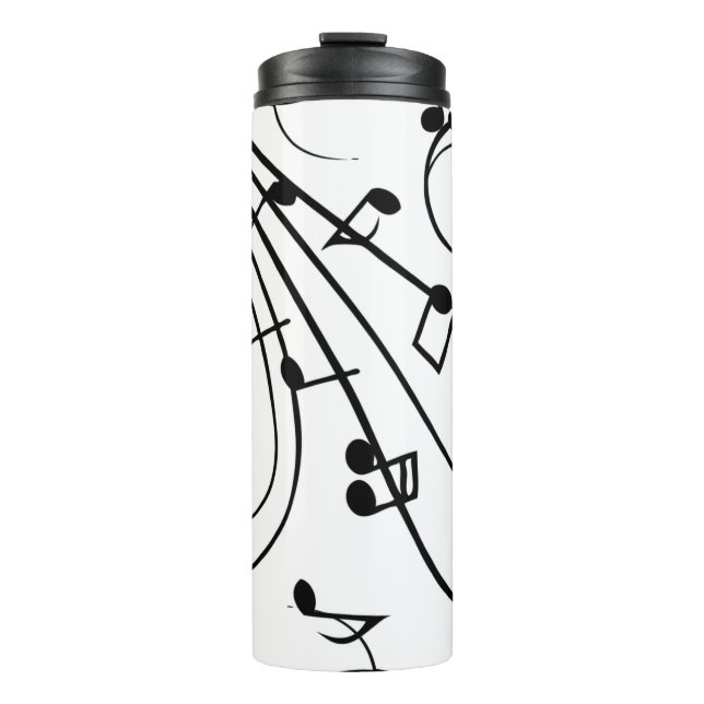 Fancy Music Notes Thermal Tumbler (Front)