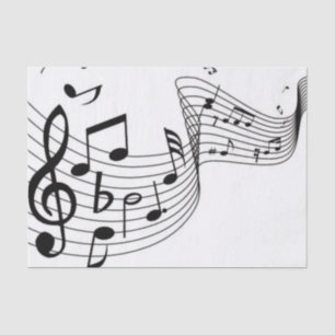 Fancy Music Notes Tissue Paper
