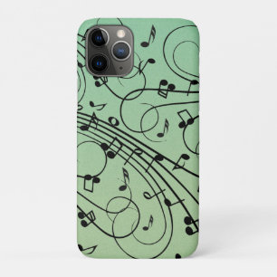 Fancy Notes Green Music Design Case-Mate iPhone Case
