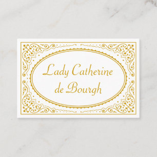 Fancy Old Fashioned Classy Victorian Personal Business Card