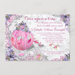 Fancy Once Upon a Time Fairy Tale Birthday Invitation