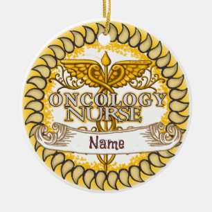 Fancy Oncology Nurse Ceramic Tree Decoration