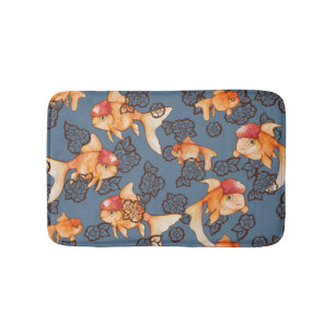 Fancy Oranda Goldfish Bath Mat