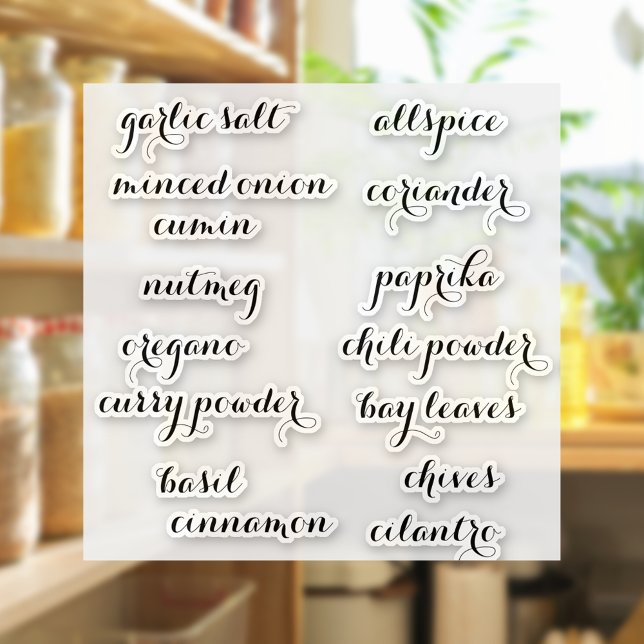Fancy Pantry Spices Label Set Stickers (Creator Uploaded)