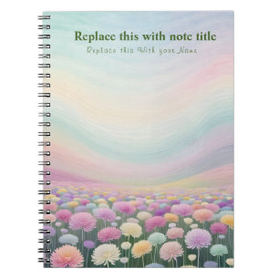 Fancy Pastel Floral Notebook