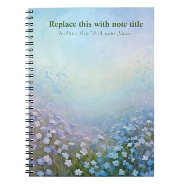 Fancy Pastel Floral Notebook (Front)