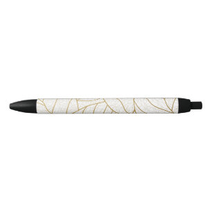 fancy pattern black ink pen
