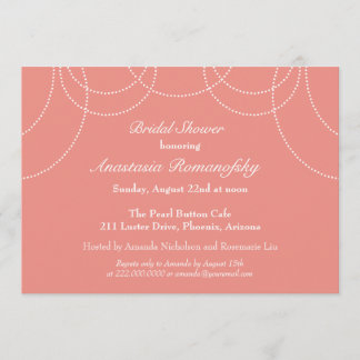 Fancy Pearls Bridal Shower Invitation
