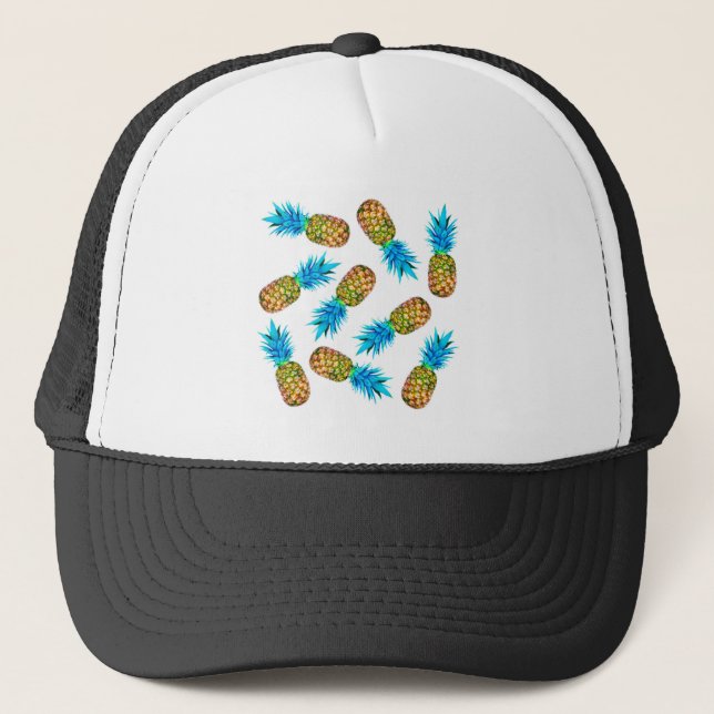 Fancy pineapples trucker hat (Front)