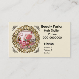 Fancy Pink Pansy Beautician Appointment Card