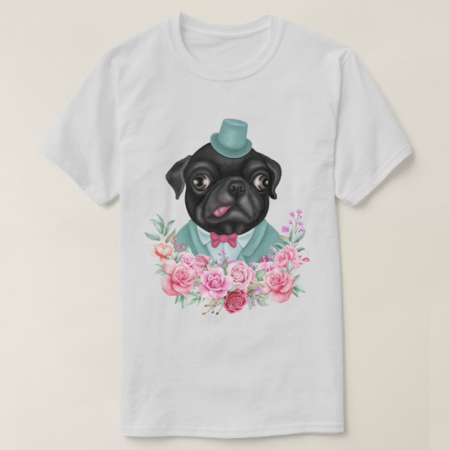 Fancy Pug T-Shirt (Design Front)