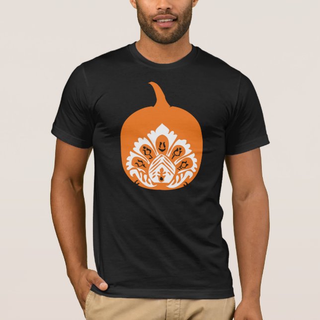 Fancy Pumpkin For Fall Halloween T-Shirt (Front)