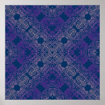 fancy purple arabesque design