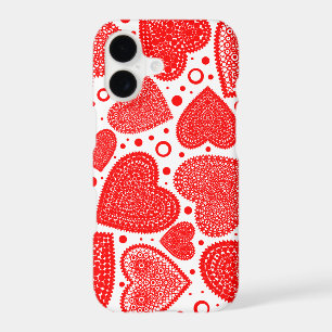 Fancy Red Hearts Pattern