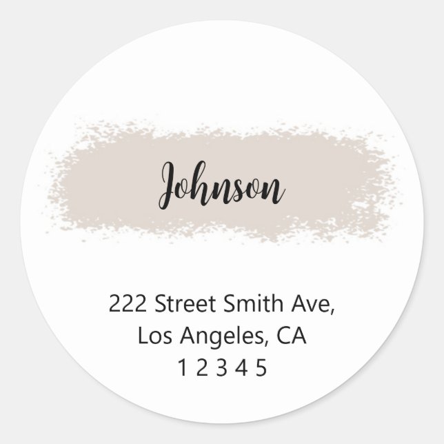 Fancy Return Address Labels (Front)