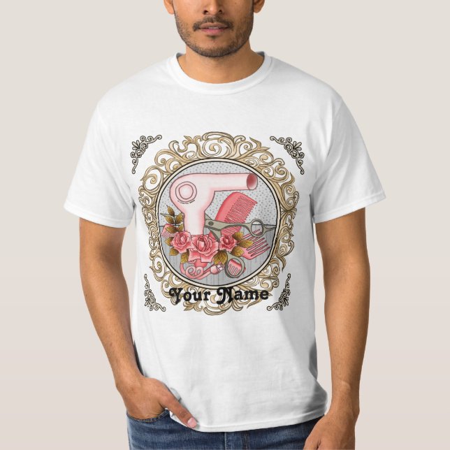 Fancy Roses Beautician T-Shirt (Front)