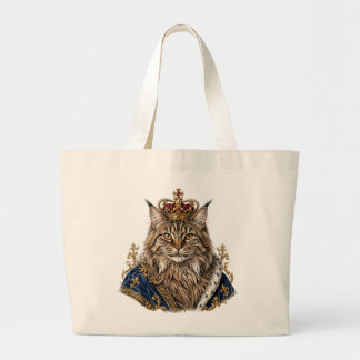 Fancy Royal Maine Coon Cat Tote Bag