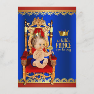 Fancy Royal Prince Baby Shower Invitation