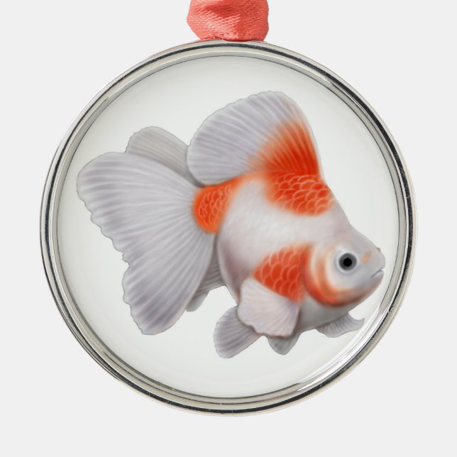Fancy Ryukin Fantail Goldfish Ornament (Front)