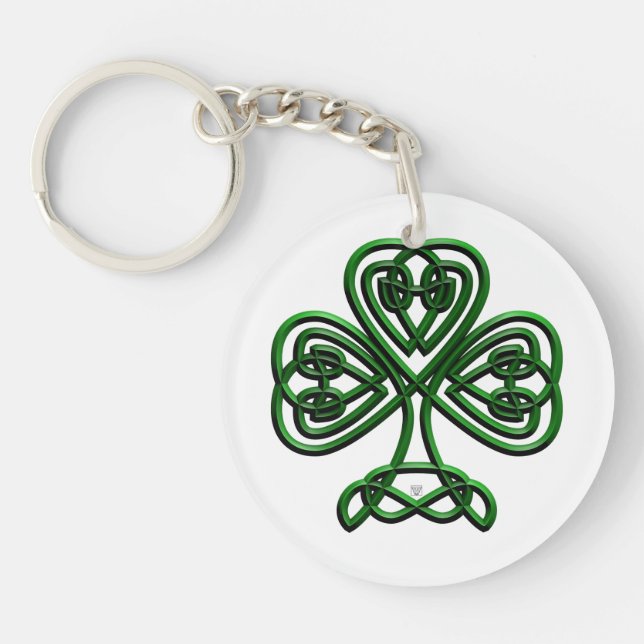 Fancy Shamrock Key Ring (Front)