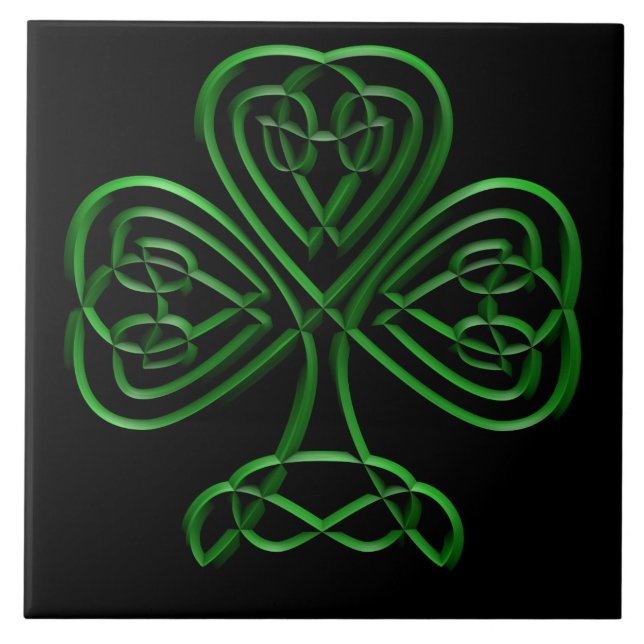 Fancy Shamrock Tile (Front)