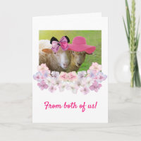 Fancy Sheep "From Both Of Us" Birthday