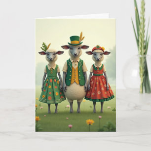 Fancy Sheep Meadow Folk Card