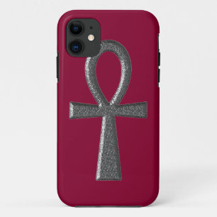Fancy Silver Ankh Case-Mate iPhone Case