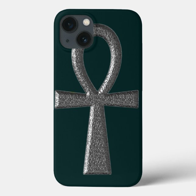 Fancy Sliver Ankh Case-Mate iPhone Case (Back)