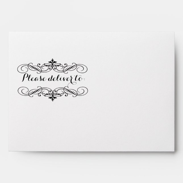 Fancy Special Delivery Wedding Envelope (Front)