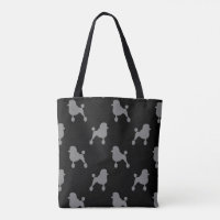 Fancy Standard Poodle Silhouettes Patterned