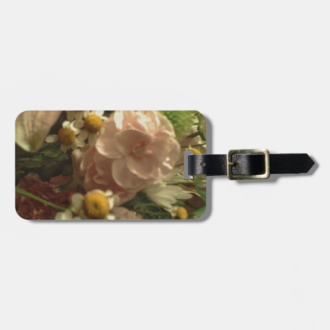 Fancy Sunshine Flowers Luggage Tag (Front Horizontal)