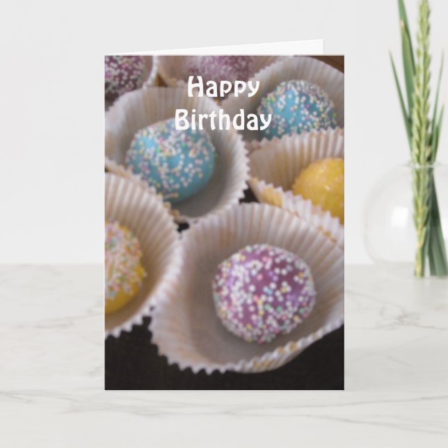 Fancy Sweets Birthday Design Card (Front)