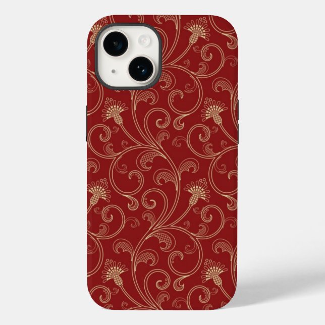 Fancy Swirls Phone Case (Back)