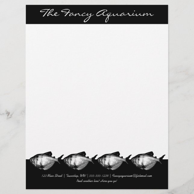 Fancy Tetras Letterhead Design (Front)