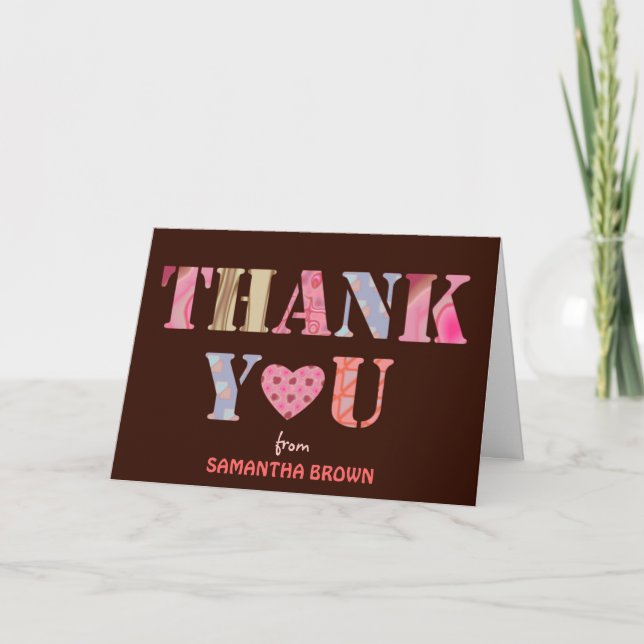 Fancy Thank You Card (Front)