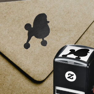 Fancy Toy Poodle Silhouette Self-inking Stamp