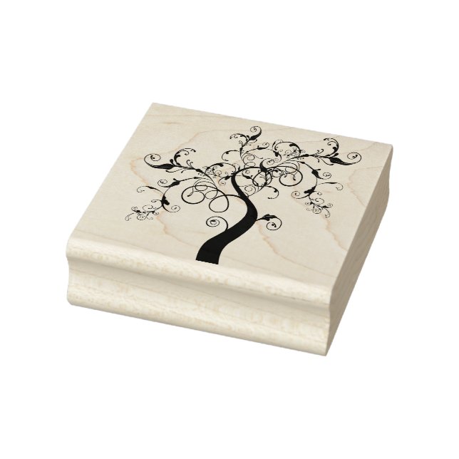 fancy tree art stamp (Stamp)