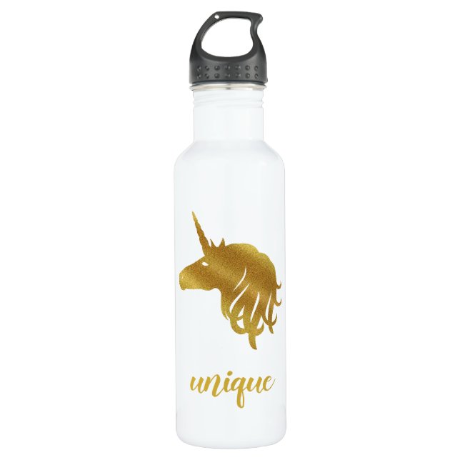 Fancy Unicorn Water Bottle (Front)