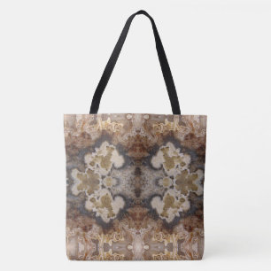 Fancy Vibrant Crazy Lace Agate Natural Rock Design Tote Bag