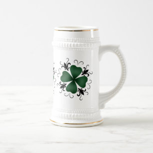 Fancy victorian shamrock beer stein