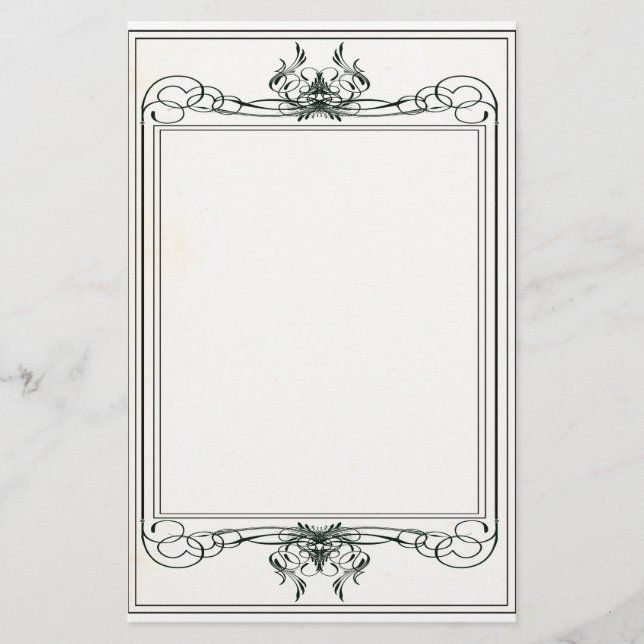 Fancy Victorian Stationery (Front)