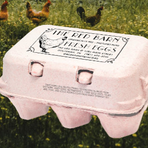 Fancy Vintage Border Egg Carton Stamp