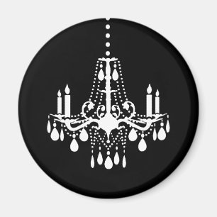 Fancy White Chandelier Magnet
